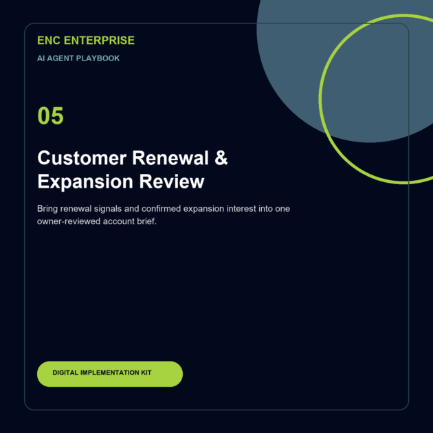 Customer Renewal & Expansion Review — AI Agent Playbook