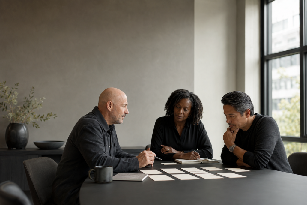 Marketing advisor working with business leaders on go-to-market strategy
