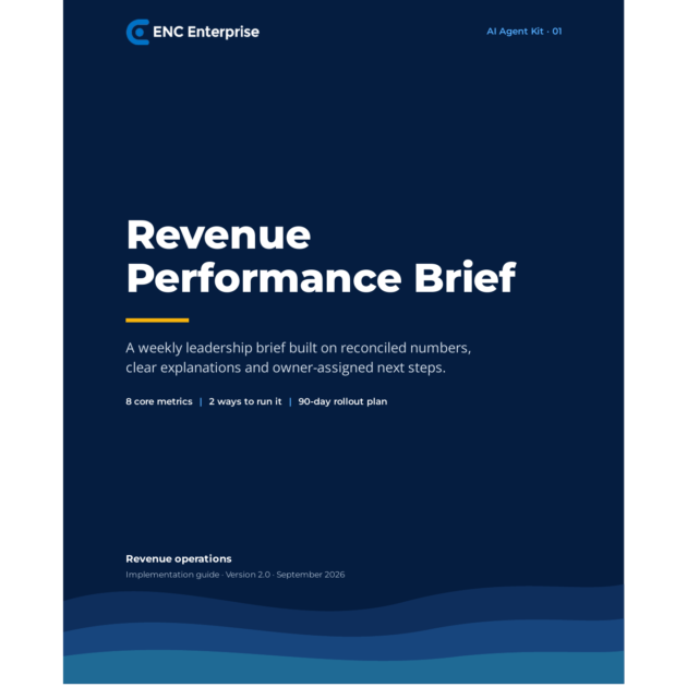 Revenue Performance Brief AI Agent Playbook Version 2.0 cover
