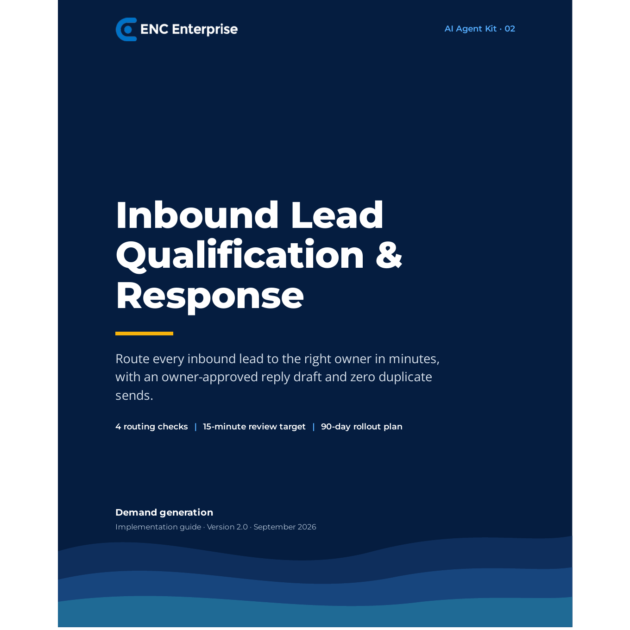 Inbound Lead Qualification and Response AI Agent Playbook Version 2.0 cover