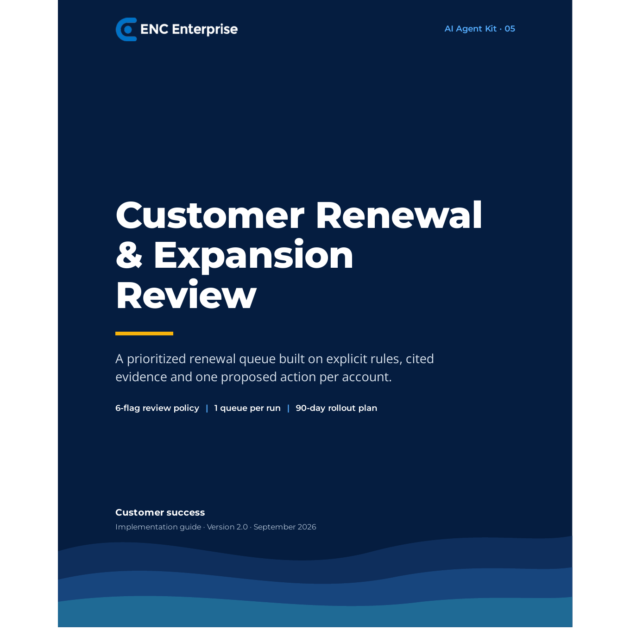 Customer Renewal and Expansion Review AI Agent Playbook Version 2.0 cover
